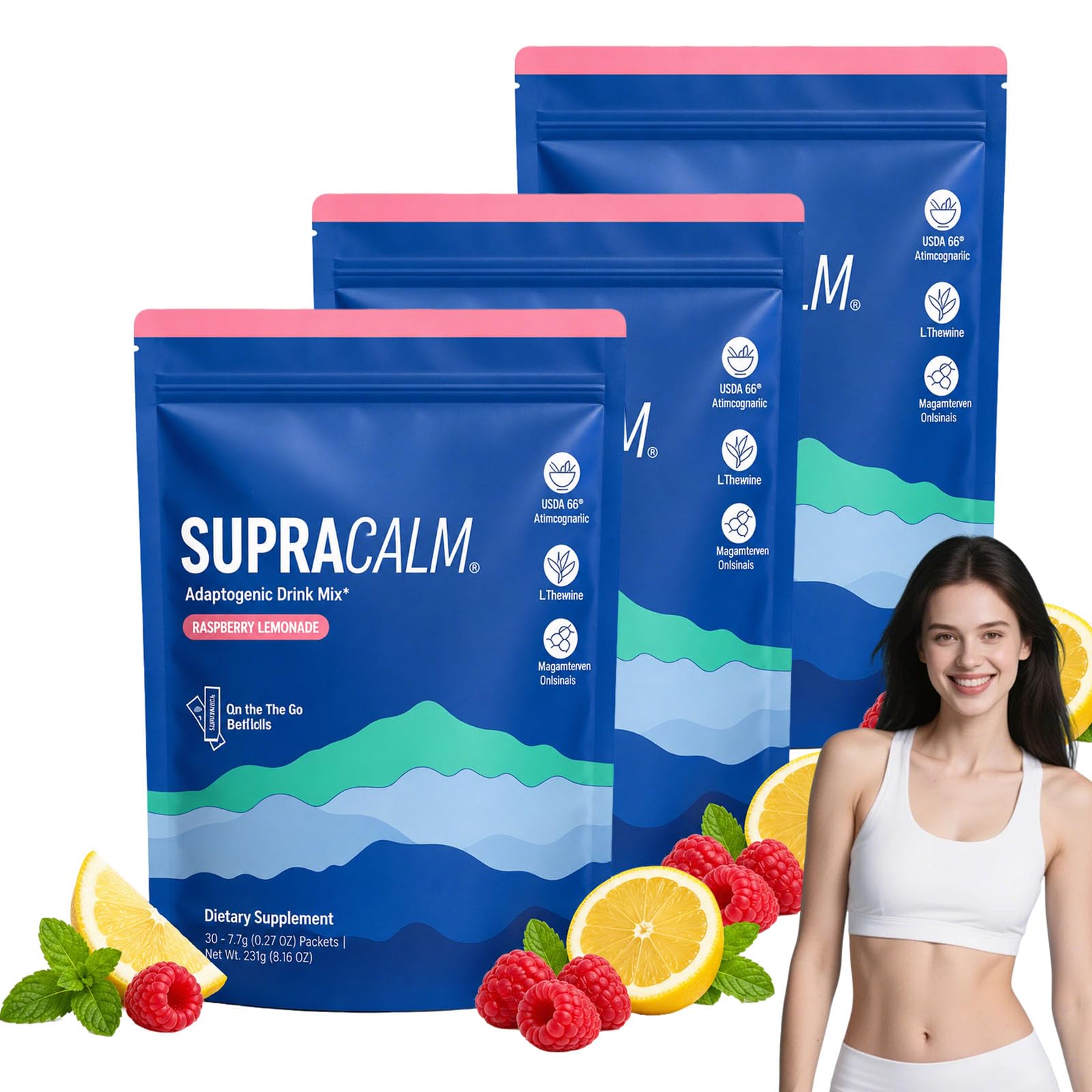 New Super Cortisol, Lot de 20 Supercalm Cortisol aura plus, Cortisol Super Calm, Poudres Naturelles de Cortisol, pour Relaxation et la Concentration, Pas de Sucre, unisexe (3 packs)