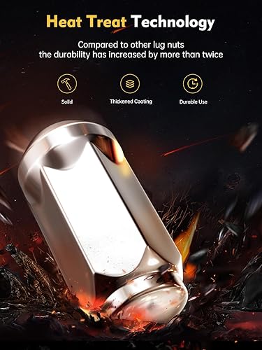 Miniatura 4 de MIKKUPPA Tuercas de rueda M14x1.5, repuesto para Chevy Silverado Ram 1500 2500 3500, Ford F250 F350 Super Duty, rueda de repuesto GMC Sierra, cromo