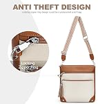 SYTRAH Purs-corps antivol pour les femmes RFID Blocage des sacs de corps croisés, poursuite des épaules de voyage avec portefeuille intégré