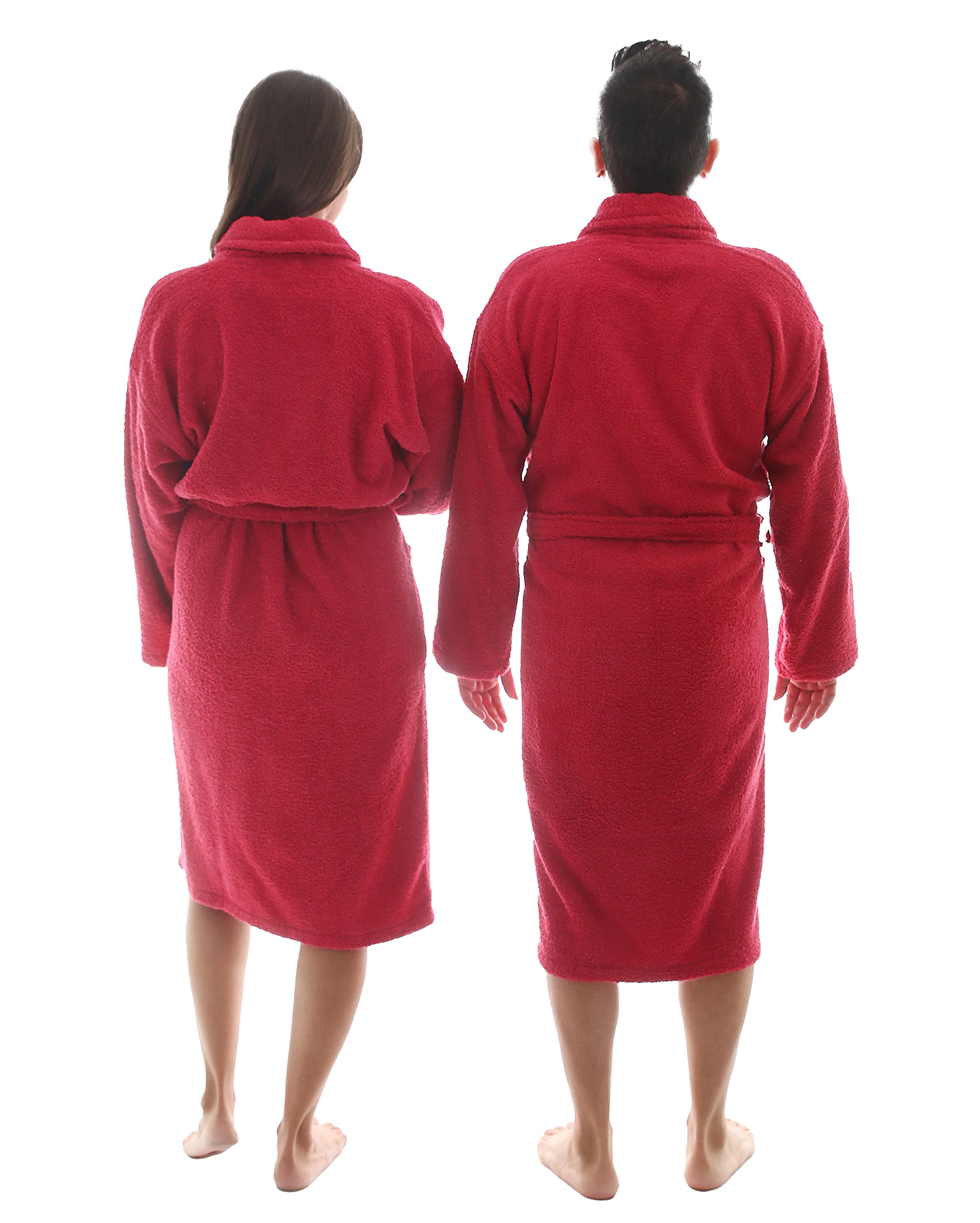 LEBENGOOD - Accappatoio unisex da donna e uomo, 100% cotone spugna americana 400 g, con cintura, tasche, perfetto per la doccia, come vestaglia morbida o come asciugamano