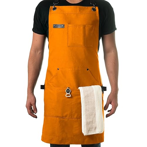 Asaya Chef and BBQ Apron with Bottle Opener and Hand