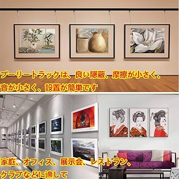 Amazon | シュウ氏テクU型 ピクチャーレールセット 1.0m-2.0m