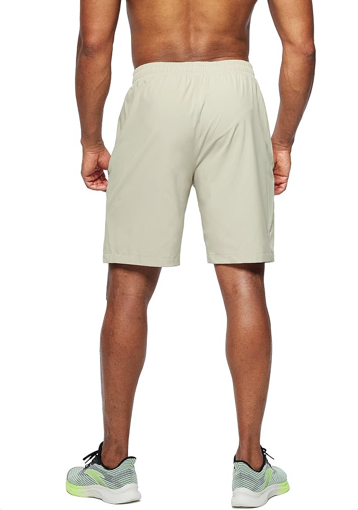 Pudolla Men's Workout Running Shorts 7"/5"/9" Lightweight Gym Athletic Shorts for Men with Zipper Pockets