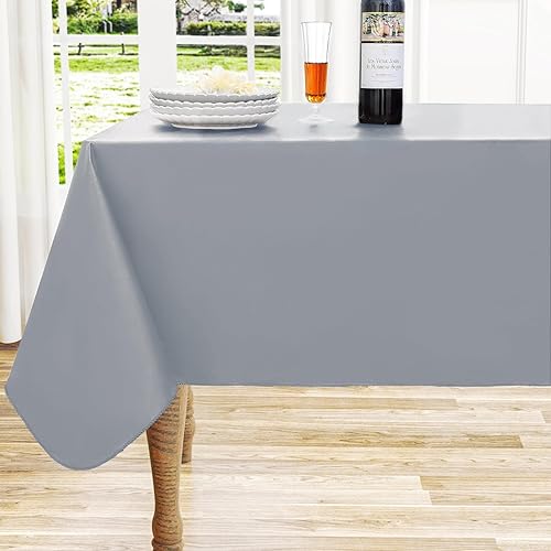 homing Mantel rectangular de vinilo, mantel de plástico impermeable a prueba de derrames, con parte trasera de franela, cubierta de mesa para mesa