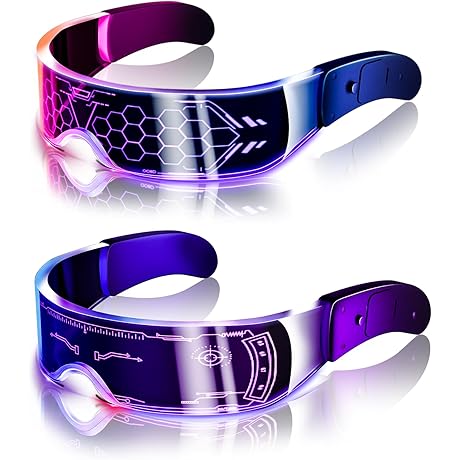 Flashing Flair: LED Glasses That Illuminate the Night