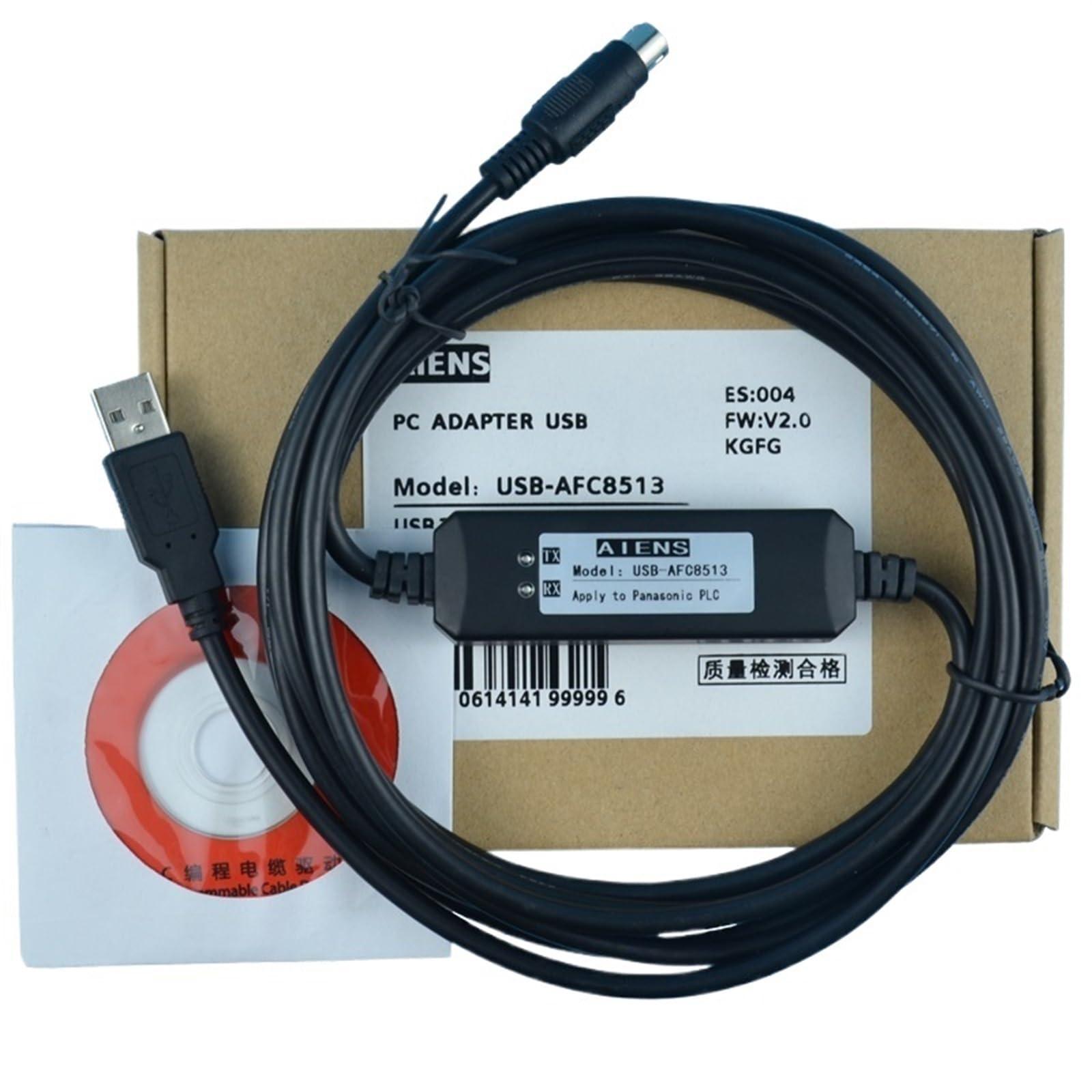 Câble de programmation série FP0 FP2 FP-X USB-AFC8513 pour transfert automate - 2