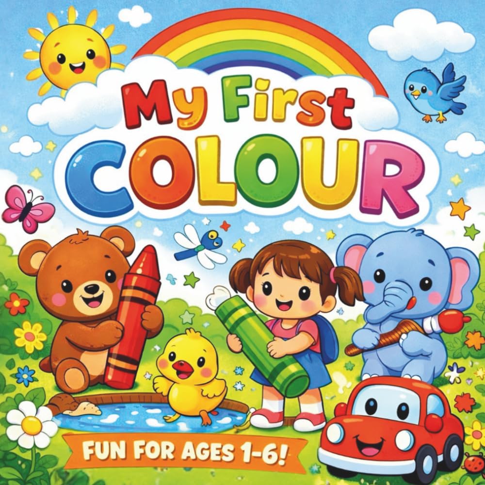 My First Colour: Easy colouring book for ages 1- 6