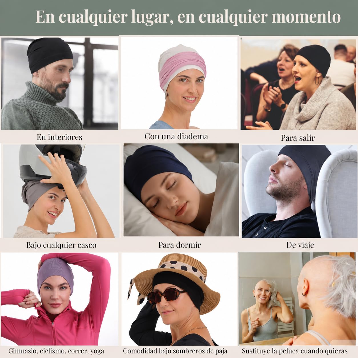 Deresina Gorro de Quimioterapia de Bambu para Mujeres y Hombres – Ultrasuave, Ligero y Transpirable, Ideal para Alopecia y Caida del Cabello, Todo el Ano, Alternativa a la Peluca
