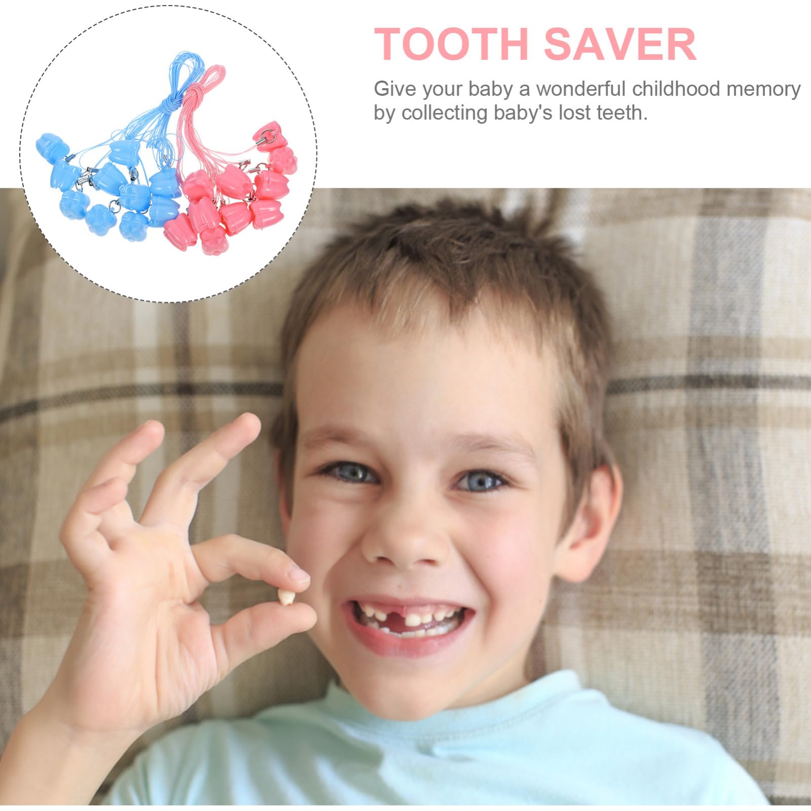 BESTonZON 100piezas Caja De Recuerdos Para Dientes De Leche Almacenamiento De Dientes Para Niño Niña Estuche Para Guardar De Niño Niña Para Fiestas y Ocasiones Especiales