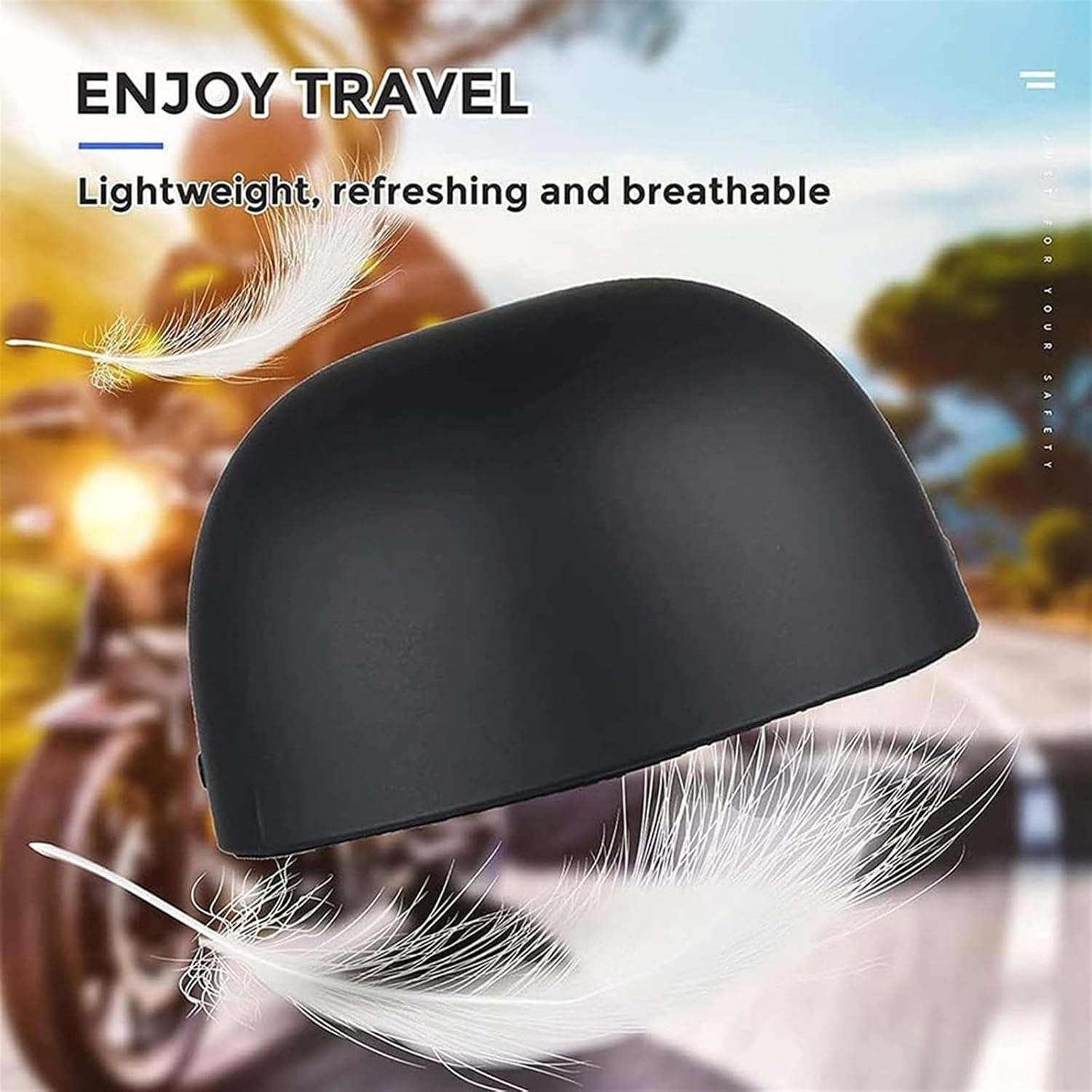 Retro Baseball Cap DOT Approved Fashion Open-Face Motorcycle Half Helmet,Vintage Adult Street Bike Scooter Moped Men Women Half Face Helmet