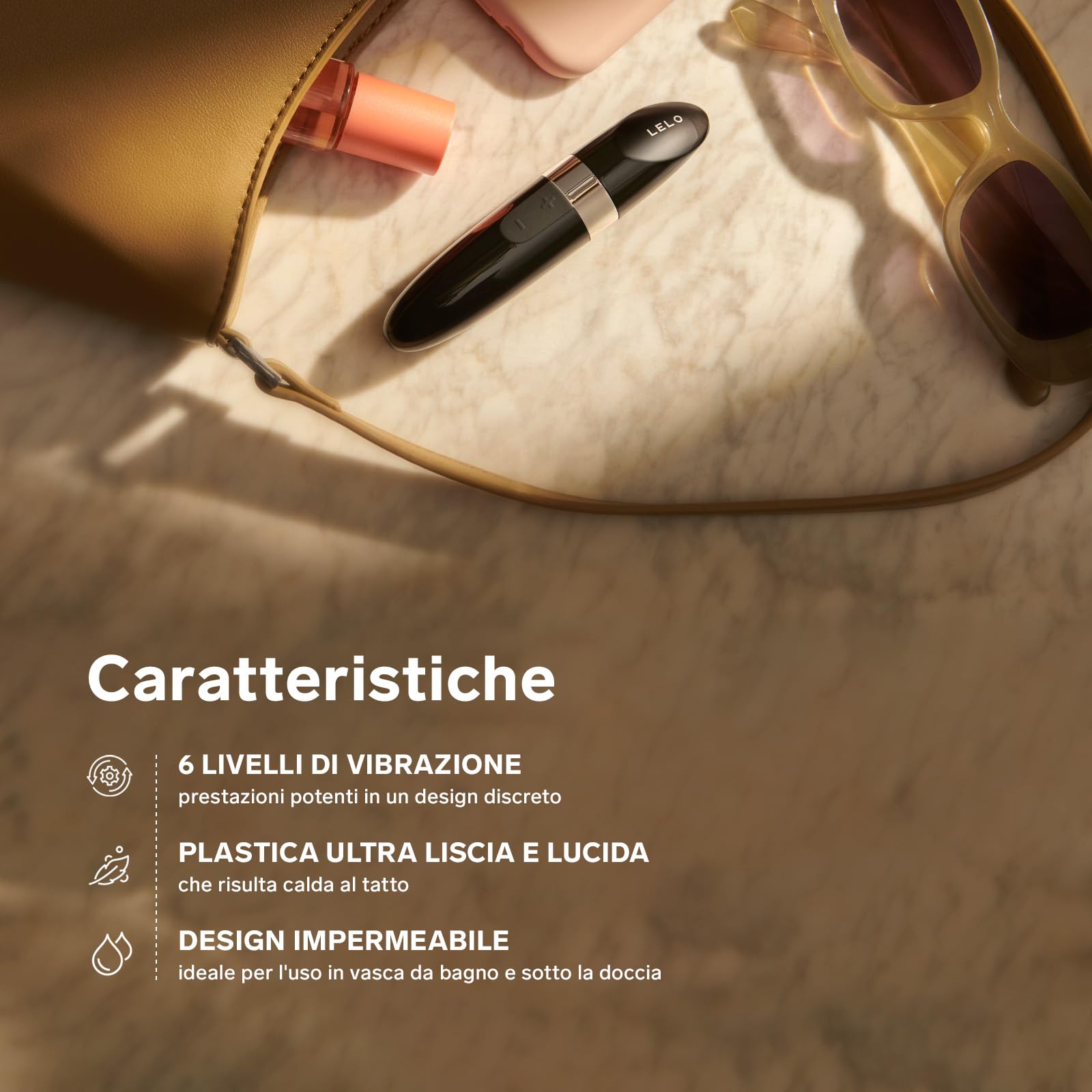 LELO MIA 2, Deep Rose Massaggiatore per Donna a Forma di Rossetto, Mini Vibratore Portatile Segreto da Donna con USB, Vibratori Clitoride Donna, Vibratori Donna
