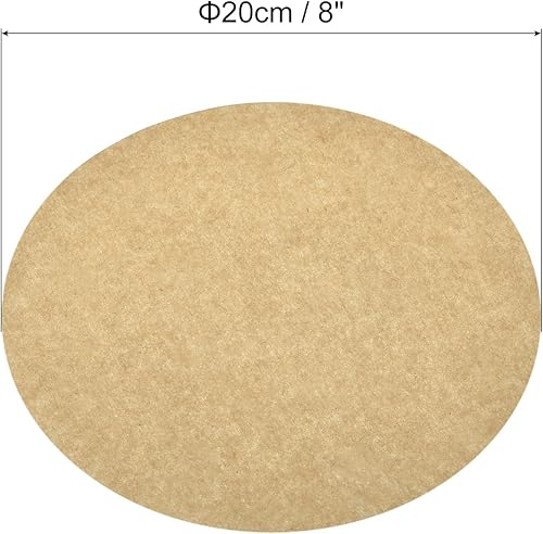 Miniatura 7 de uxcell 300pcs Parchment Paper Rounds 6 Inch, Round Parchment Paper Non Stick for Baking Small Cakes, Separating Frozen Meat, Toaster Oven, Brown