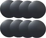 Replacement Metal Plates Set 4 Pack for Magnetic Car Phone Holders, Wall, Air Vent Mounts, Cases, Magnets. Kit of 2 Black Round and 2 Rectangular Iron Discs Without Holes. 3M Adhesive Backing.