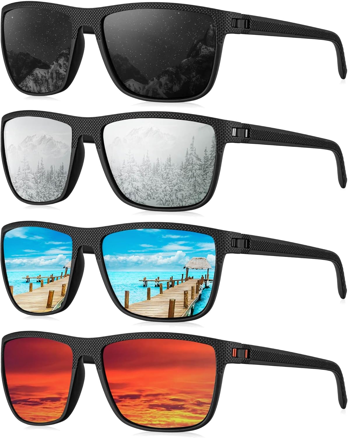 KALIYADI Mens Sun-Glasses Polarized Sunglasses-Men: Classic Sunglasses with Ultraviolet Protection for Driving Fishing Golf