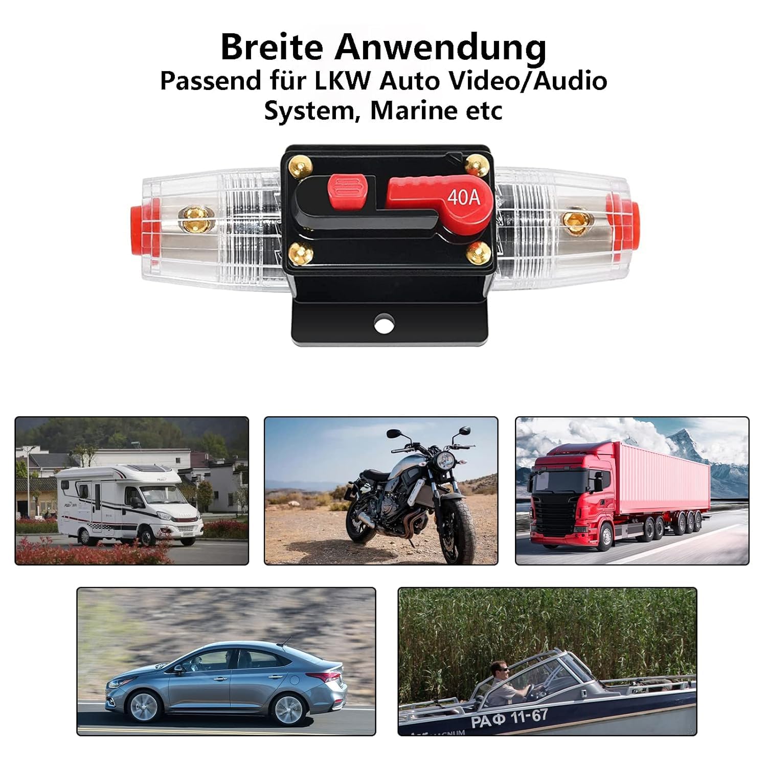 10x Portafusibile Automatico Auto 12V Fusibile Supporto Automatico MAX - Foto 7