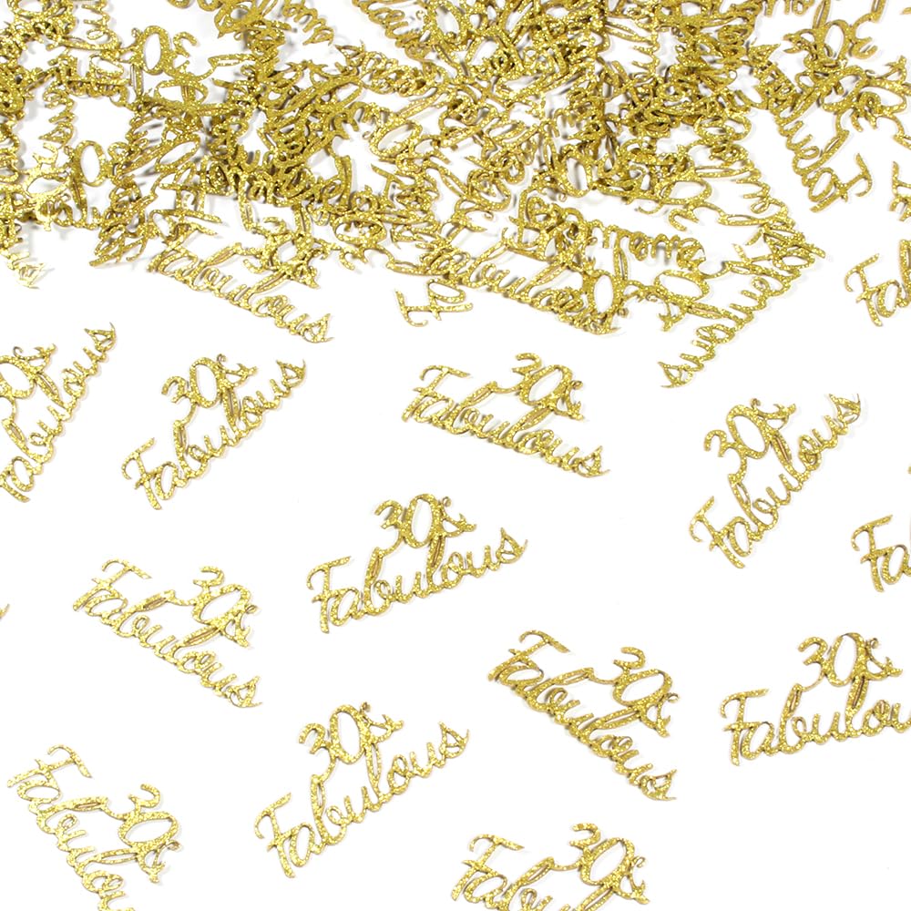 Gold-Konfetti „30 & Fabulous“ – 100 Stück Tischdekoration Für 30. Geburtstagsparty
