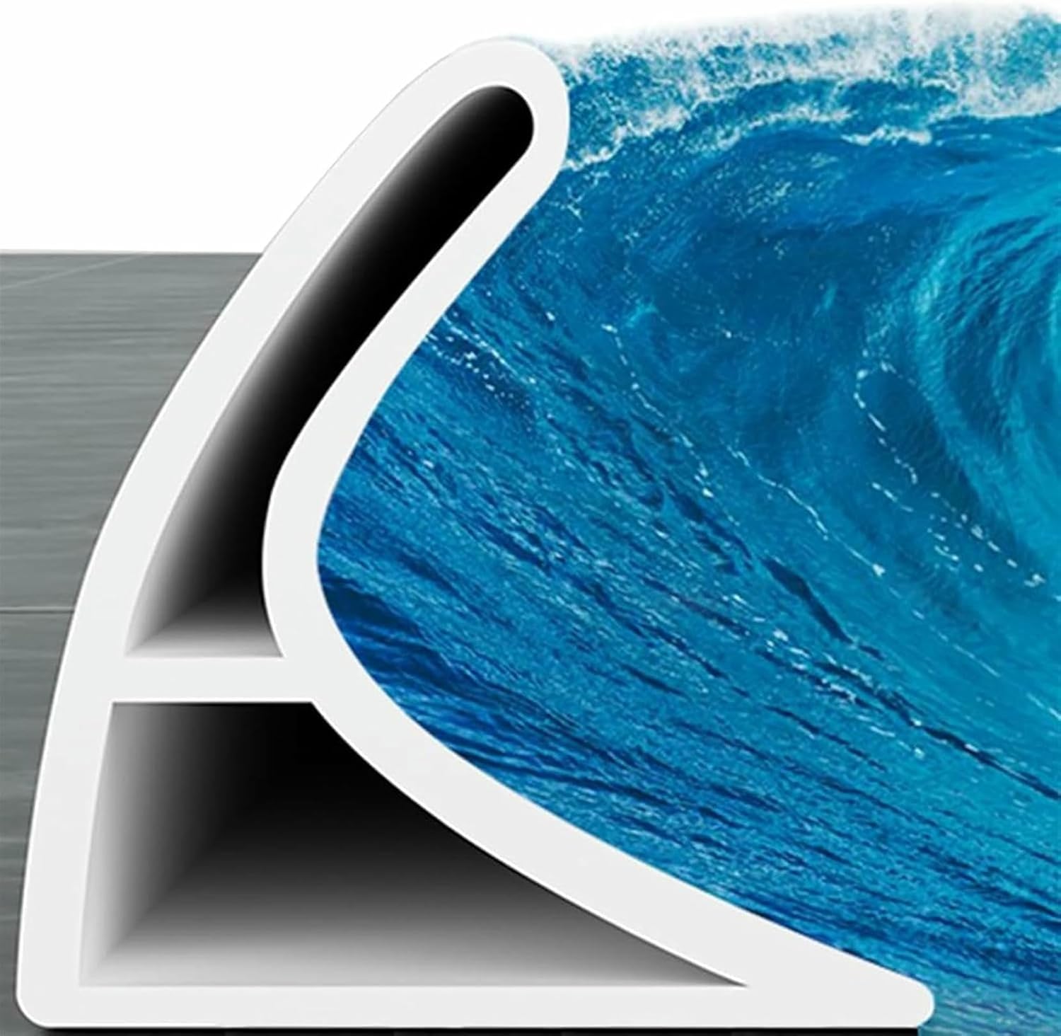 シャワーウォーターダム、折りたたみ式シャワーウォーターダム、保持およびシャワーストッパーバリア、自己粘着シリコンスプラッシュガードが