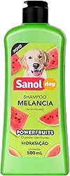 Sanol Dog, Shampoo de pelos para cães e gatos, Melancia, 500ml, Verde