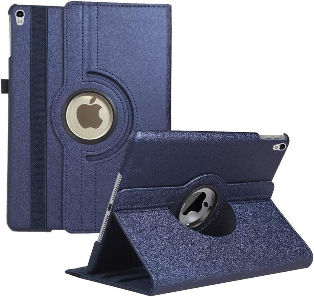 Hsxfl Rotating Case for iPad Air 3 Case 2019(3rd Gen)/iPad Pro 10.5 2017 Case- 360 Degree Rotating Adjustable Multiple Stand Smart Cover Case with Auto Sleep Wake for Apple iPad 10.5" 2019 (Navy Blue)