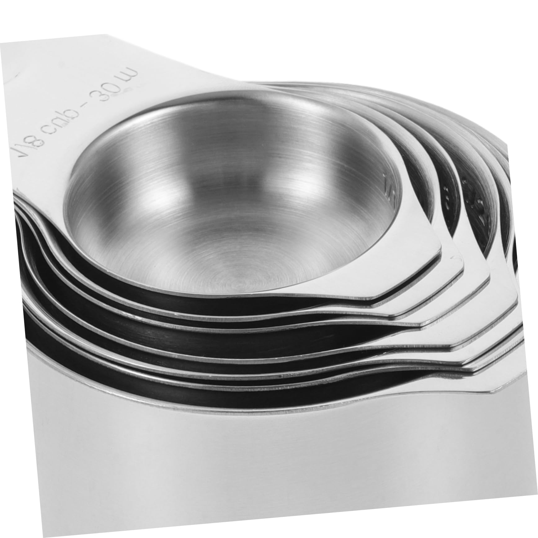 LABRIMP Misurini in Acciaio Inox con Bilancia di Misurini Riutilizzabili Impilabili per Cottura al Forno e Misurazione di Ingredienti in Cucina