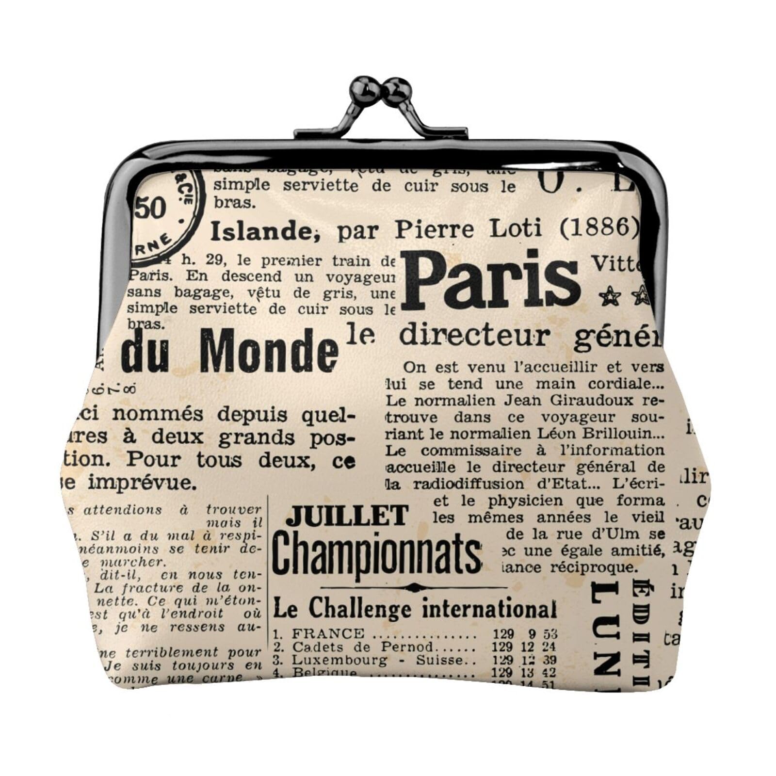 Amazon.co.jp: がま口財布 英語 国際 新聞 小銭入れ 親子がま口財布 財布 ミニ財布 コインケース がまぐち がま口ポーチ おしゃれ  カード収納 化粧ポーチ 小物入れ お札入れ Puレザー 大容量 プレゼント : ファッション