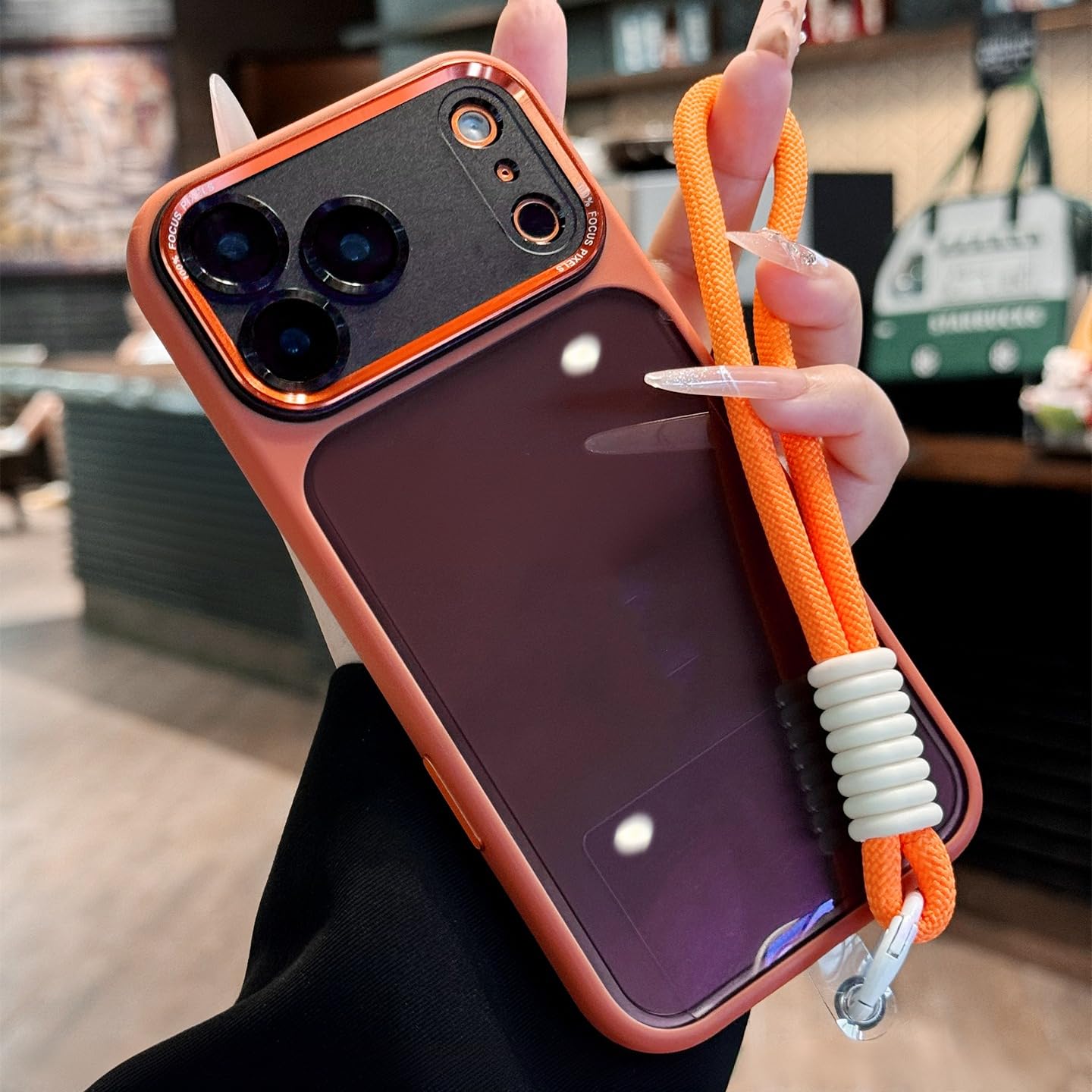 Amazon.co.jp: RNOZX iPhone 12 Pro Max用 高級ハードPC透明ケース