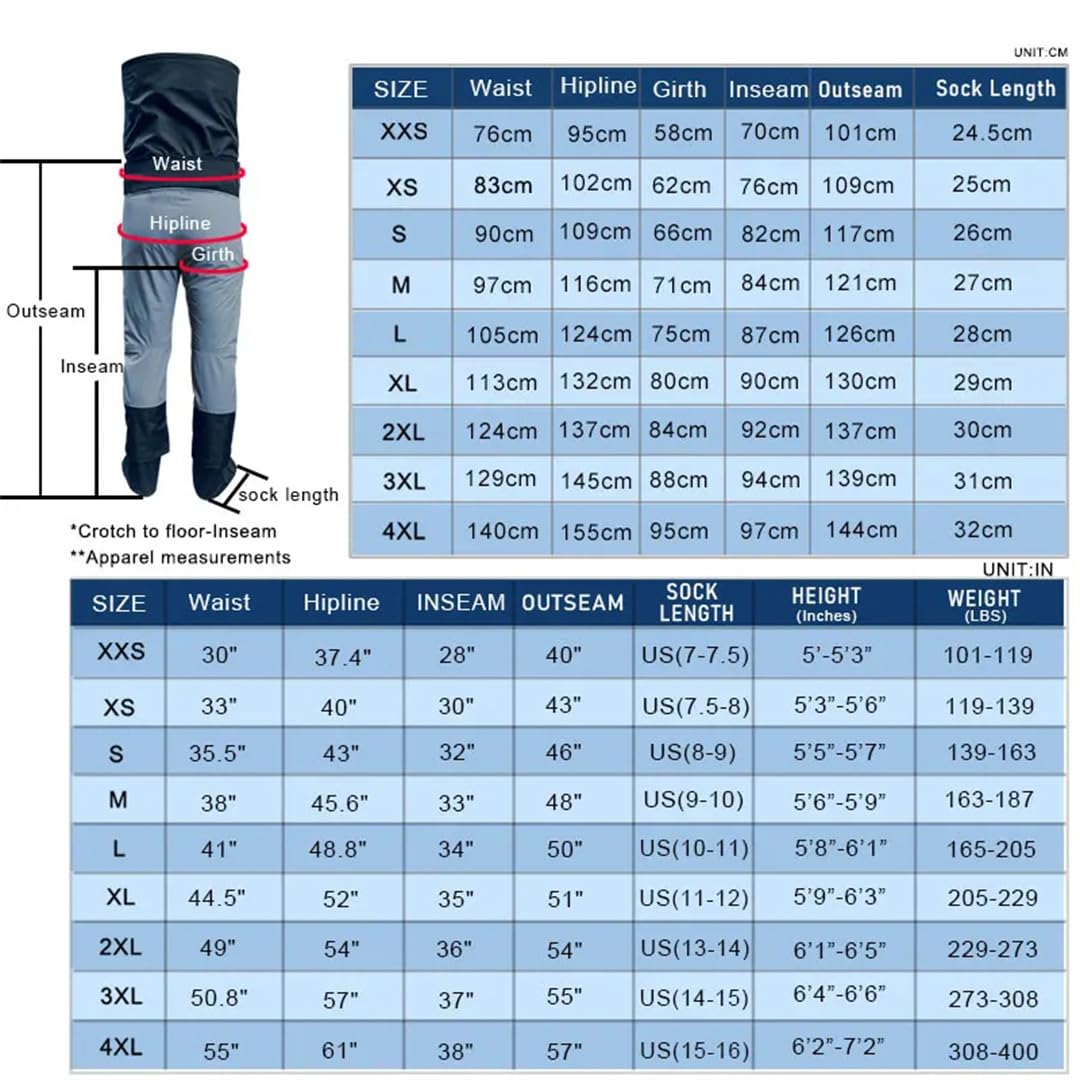 Hcclijo Conjunto De Traje Seco para Kayak para Hombre Y Mujer Chaqueta Impermeable para Remar Pantalones para Vadear Pantalones Canotaje Rafting Navegación Piragüismo Pesca