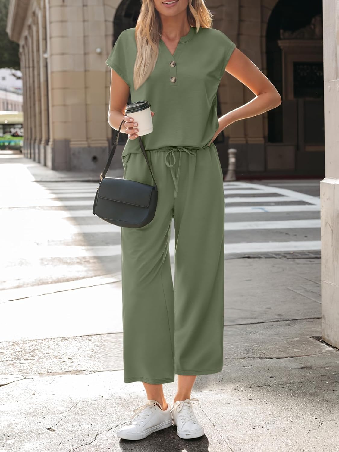 LILLUSORY Two Piece Lounge Sets for Women Spring Vacation Beach Travel Airport Outfits Casual Cruise Fashion 2026 - Image 2