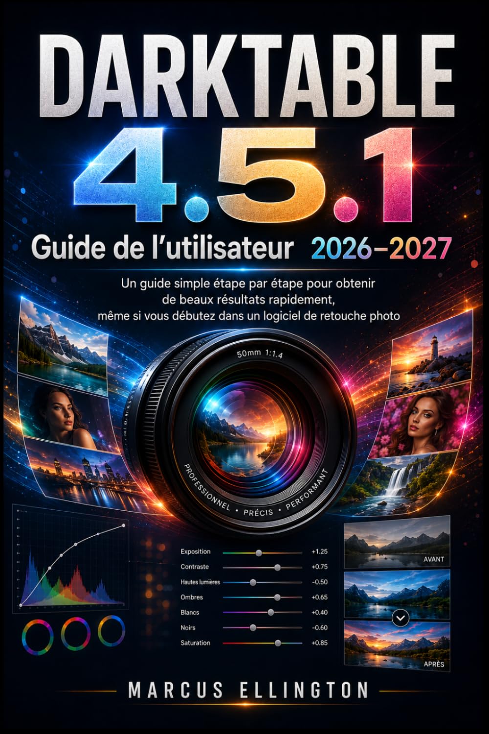 DARKTABLE 4.5.1 Guide d’utilisation 2026-2027: Guide simple et étape par étape pour obtenir rapidement de superbes résultats, même si vous débutez ... logiciels de retouche photo. (French Edition)