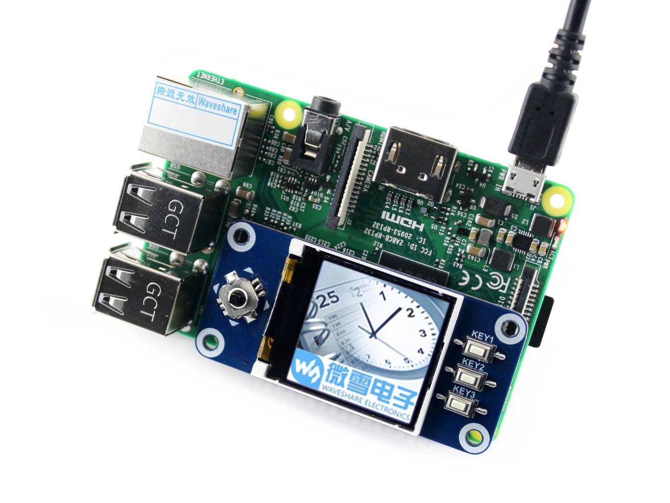 Waveshare 1.69inch Round LCD Display Module With Touch Panel Micro LCD Display - View #3