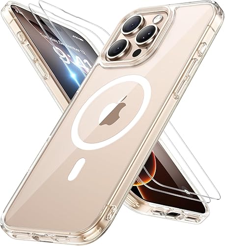 Miniatura 466 de Miracase - Funda magnética para iPhone 13 de 6.1 pulgadas (compatible con MagSafe) (con 2 protectores de pantalla), protección de grado militar