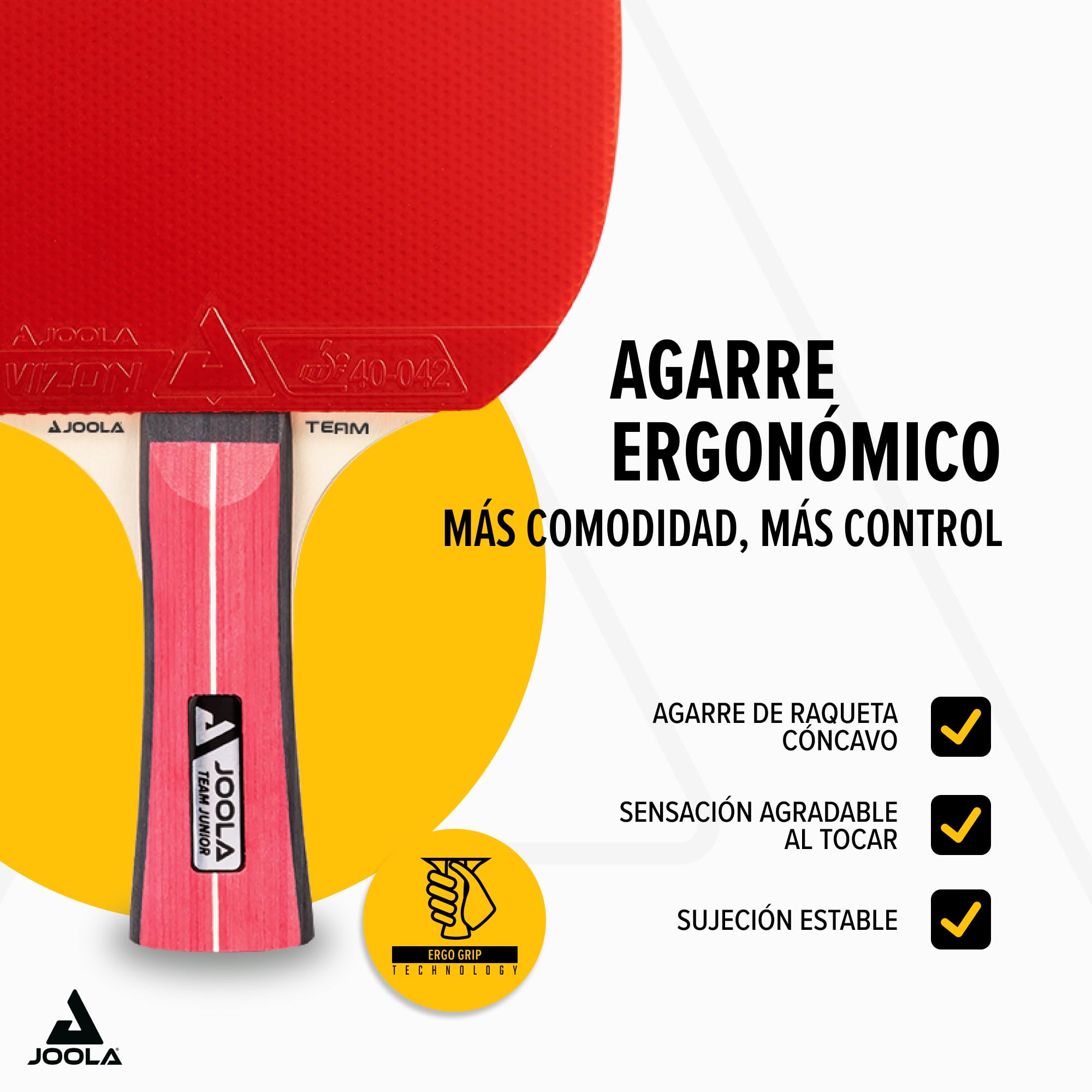 Joola Team Junior Pala de Tenis de Mesa, Unisex adulto, Multicolor, Única