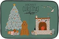 Vista 122 de Caroline's Treasures CK7824DDM - Tapete absorbente para secado de platos con diseño de bulldog inglés, rojo y blanco, para encimera de cocina, 14 x