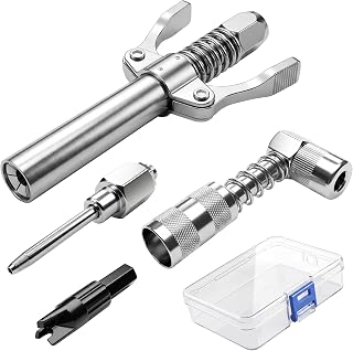 3PCS Grease Gun Coupler Kit - 12000 PSI Grease Coupler