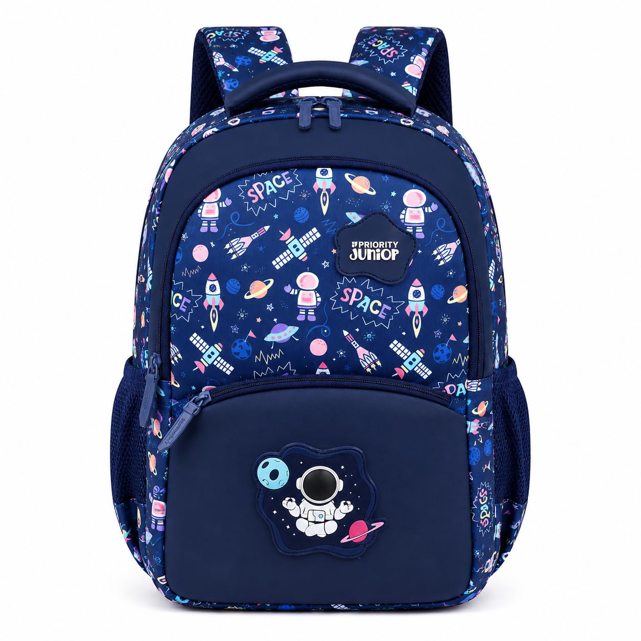 28 L School Backpack | Water Resistant Pvc Bag (16 Inch| Navy Blue)-image-33