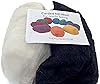 Needle Felting Wool – Black & White Wool Pack (100g Total) – Carded Batt with Coarse Short Fibres – Ideal for Eyes Noses Fur 3D Animals