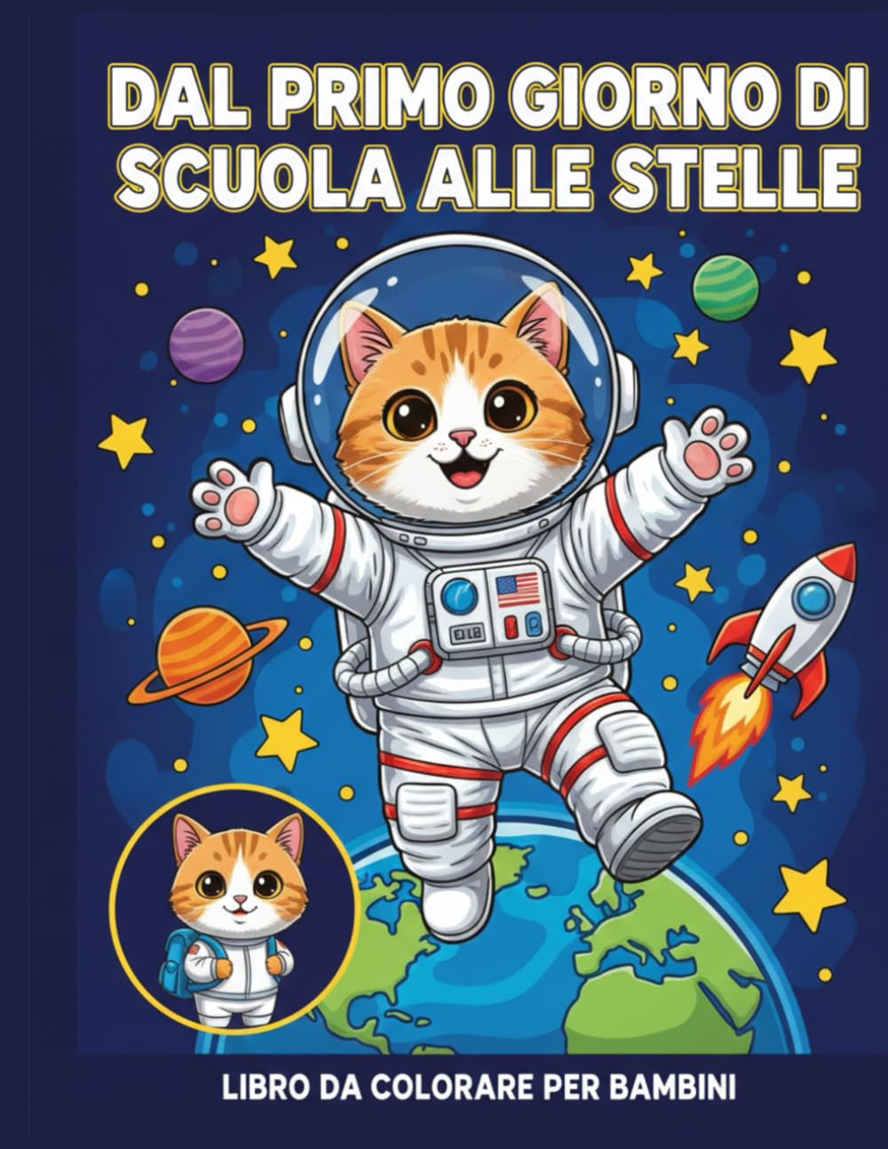 Dal Primo Giorno di Scuola alle Stelle: Libro da Colorare per Bambini