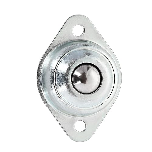 Miniatura 4 de 16 rodamientos de transferencia de bolas de rodillo de 1/2 pulgada, unidad de transferencia de bola redonda de acero al carbono montada en brida