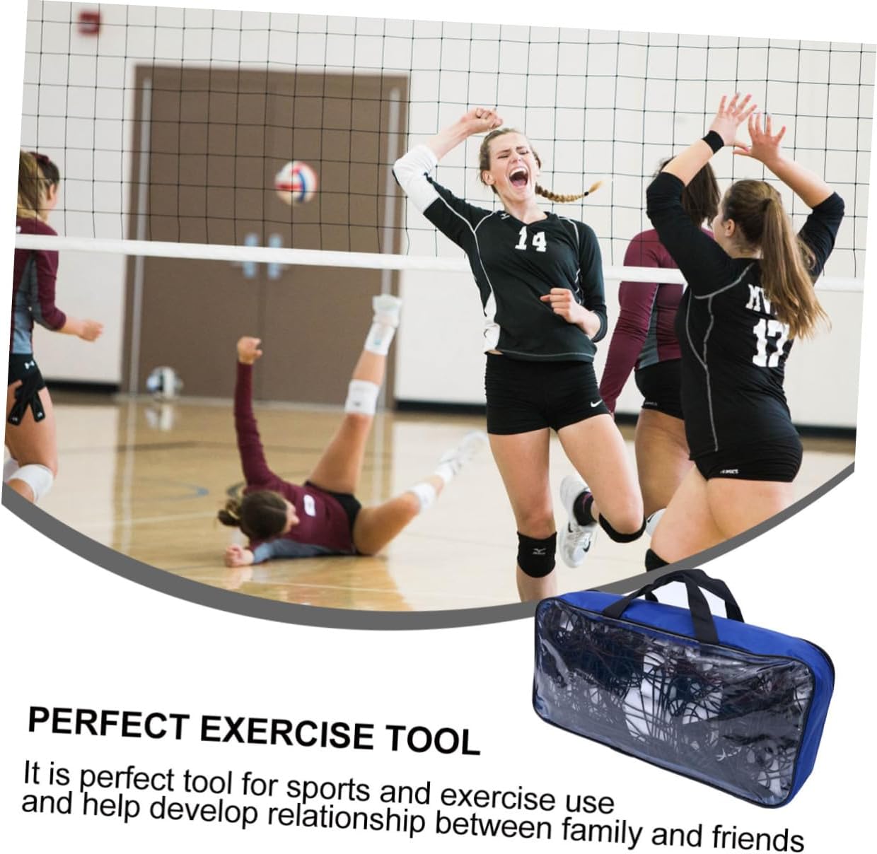 1set Professional Beach Volleyball Net Regulation Pop-up for Outdoor Sports Volleyball Essentials Material