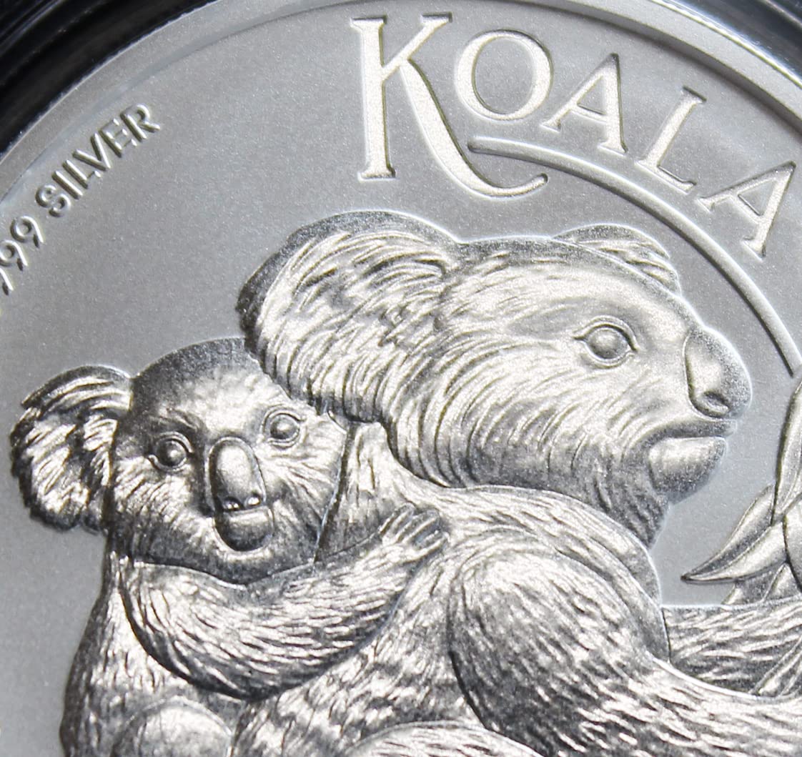 2023 P 1 oz Australian Silver Koala Coin (Brilliant Uncirculated in Capsule) and Certificate of Authenticity P Seller BU