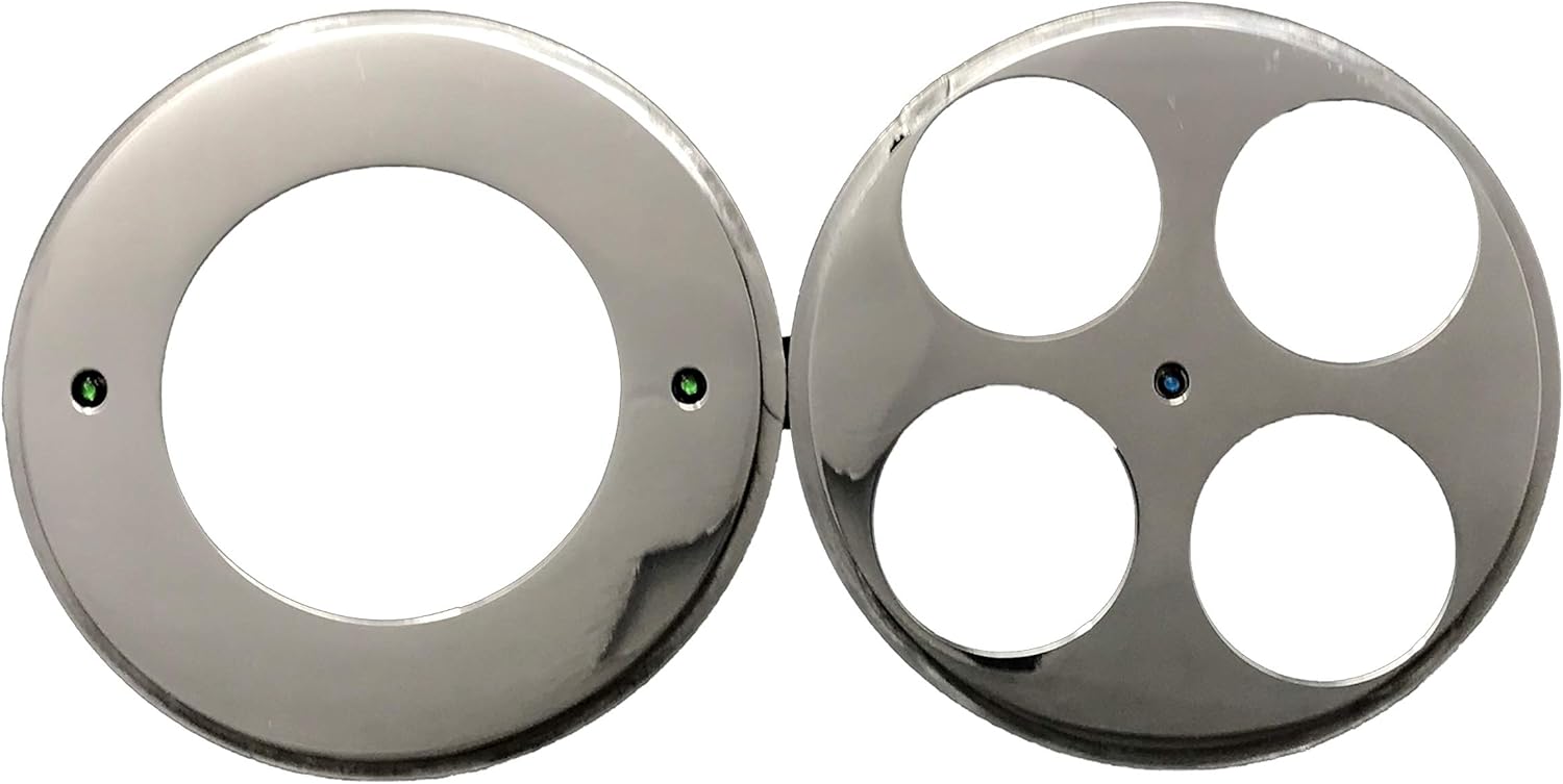 Dolphin Gauges 1947 1948 1949 1950 1951 1952 1953 Chevy Truck 5 Gauge Rear Mount Dash Panel Insert - Polished Billet Aluminum