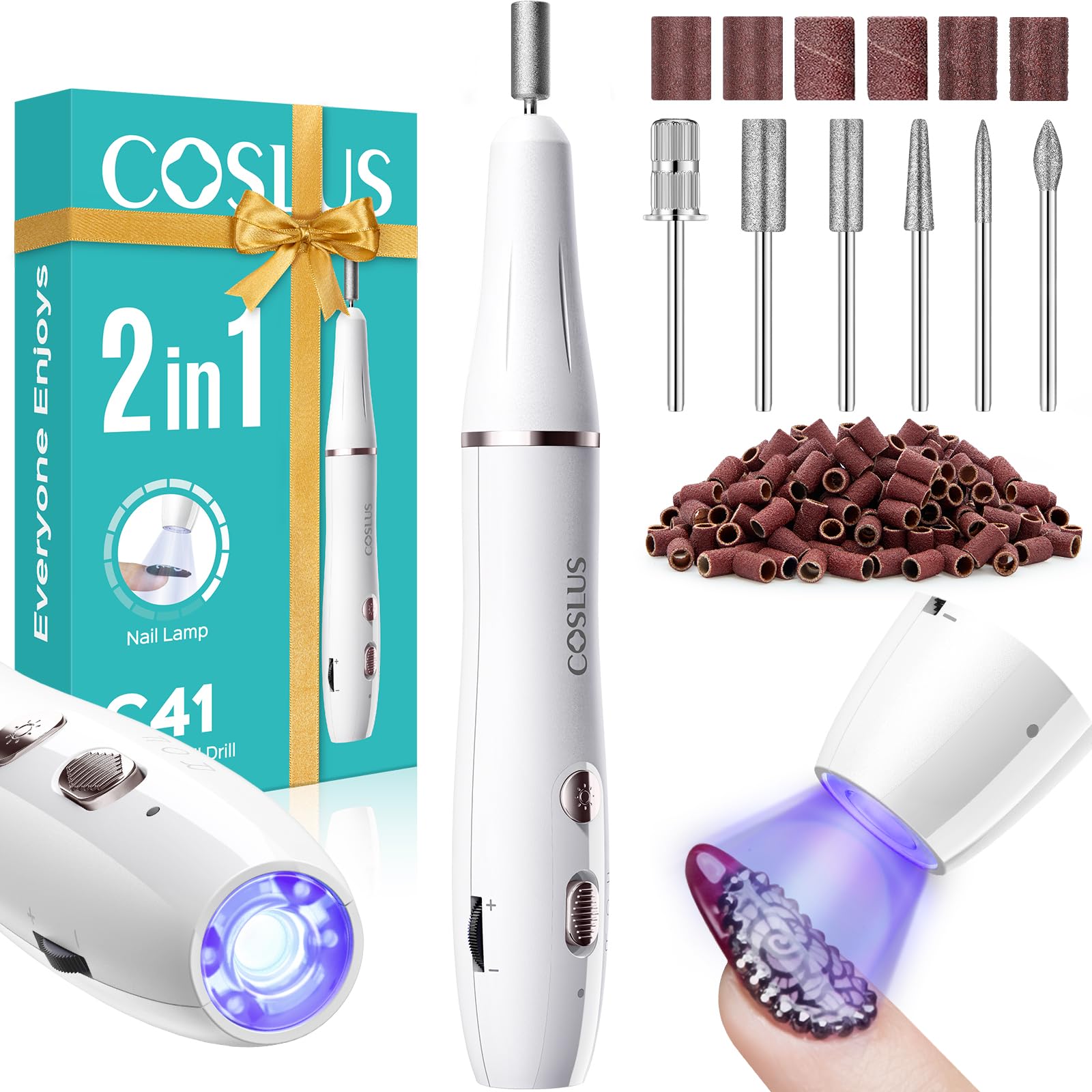 Amazon.com: COSLUS Cordless Nail Drill Electric C41(END04): 2-in-1
