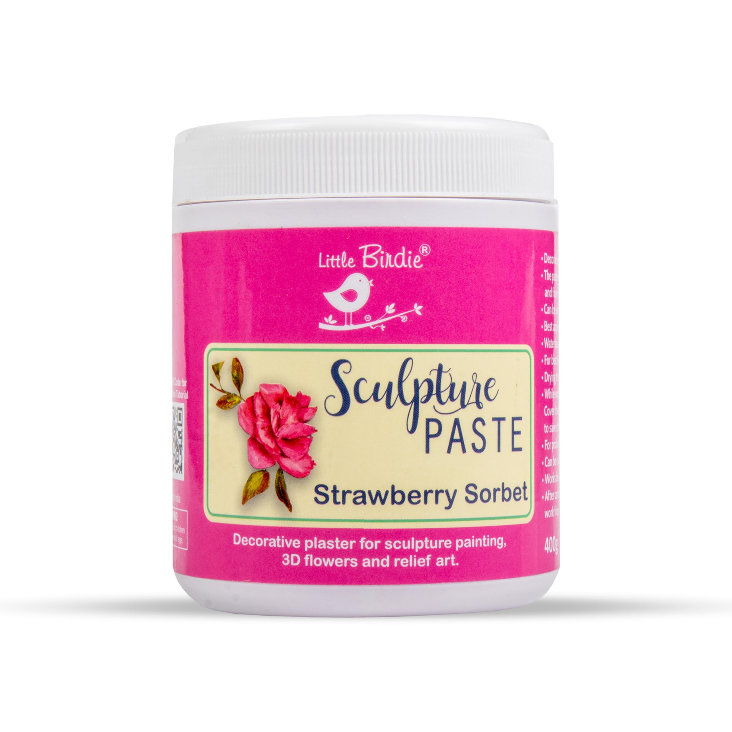 Little Birdie- Sculpture Paste 400gm- Strawberry Sorbet-image-29