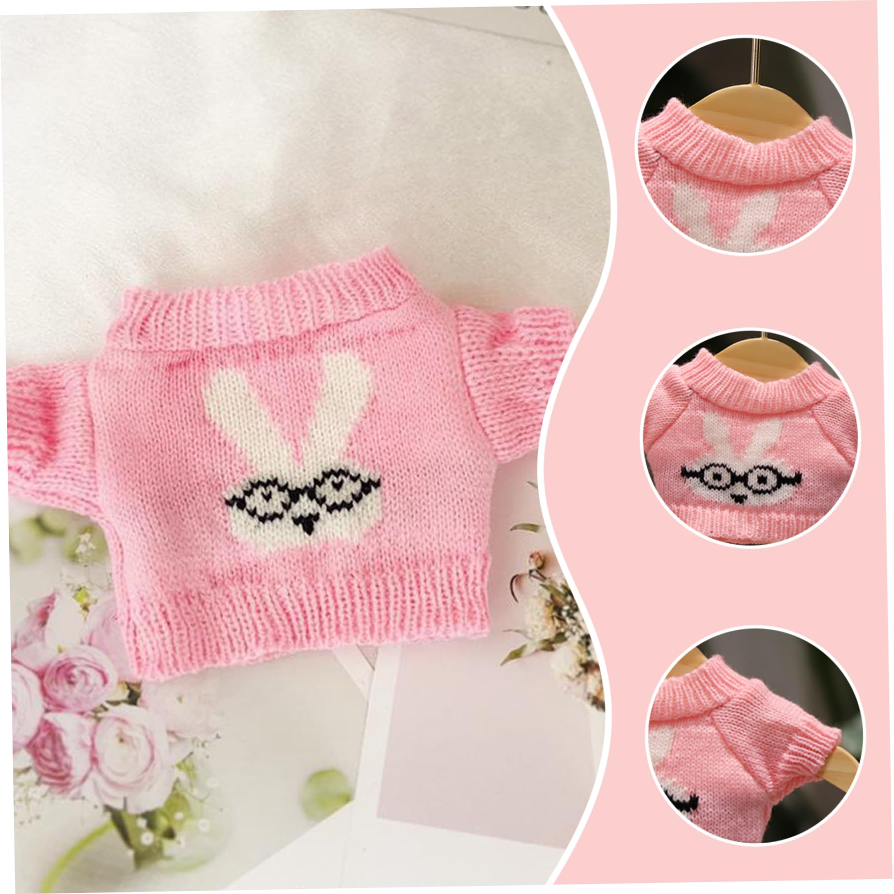 5 Piezas de Ropa de Oso de Peluche, suéter de Oso, Ropa de Peluche Apta para Osos de de 8 a 12 Pulgadas, Lindo Animal de para Juguete de Vestir DIY