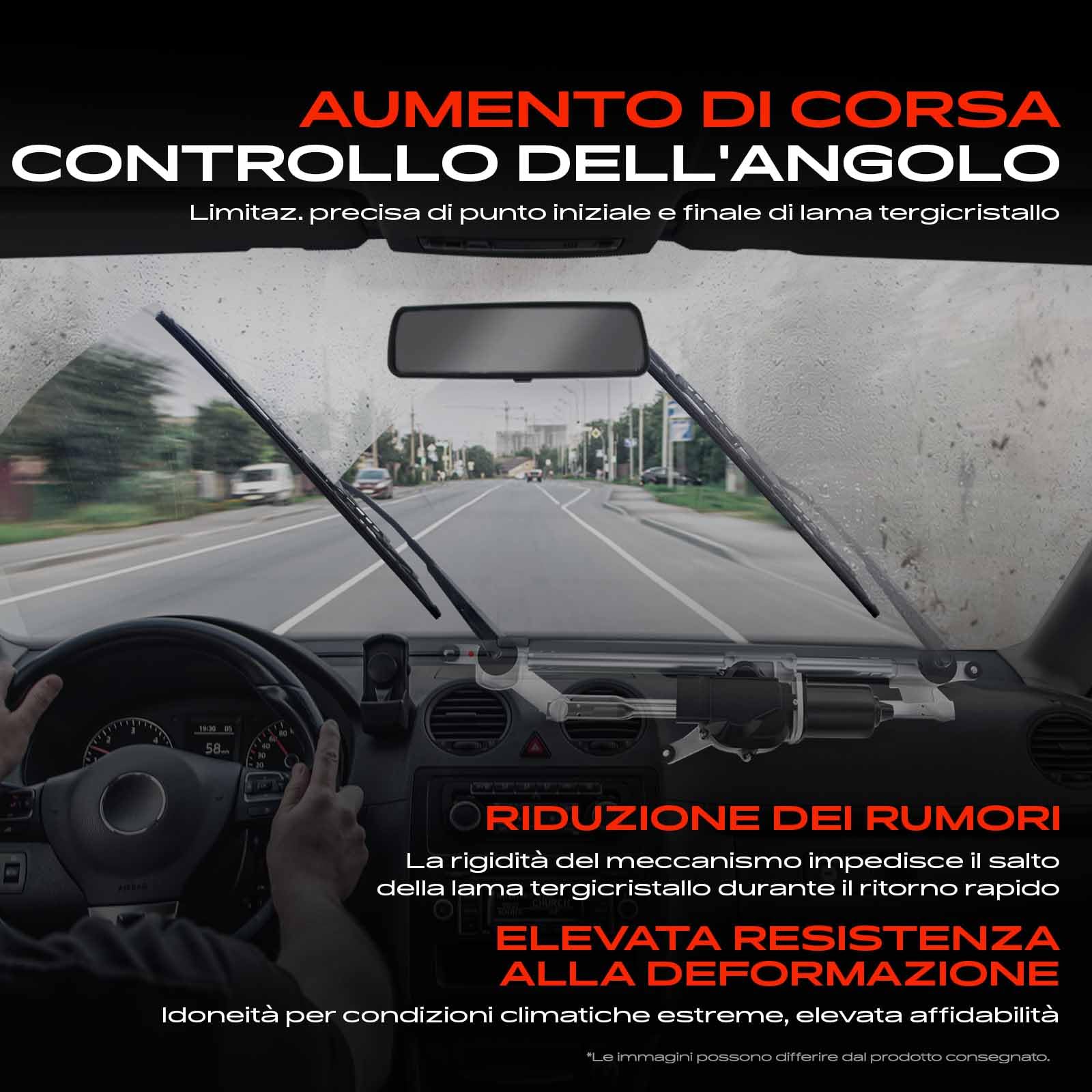 Frankberg Meccanismo tergicristallo con motorino anteriore 46804522 | Compatibile con: 169