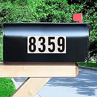 Vista 7 de Números autoadhesivos de 1.5 pulgadas para buzón, números de casa, número de buzón reflectante, número de botes de basura, para exteriores, 60