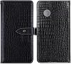 Luxurious Black Cover, Synthetic Leather, Stain Resistant, Silicone Case, Stand, Leather, Card Storage, Wallet, Protective Cover, Notebook Type, Compatible with TTfone Jupiter 2 TT850