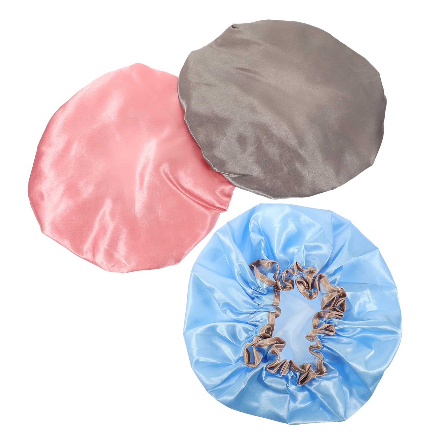 FRCOLOR 12 Stück Doppellagige Duschhaube Dekorative Duschhaube Badekappe Regenhut Für Damen Duschhut Damen Große Für Beanie Elastischer Duschhut Spa