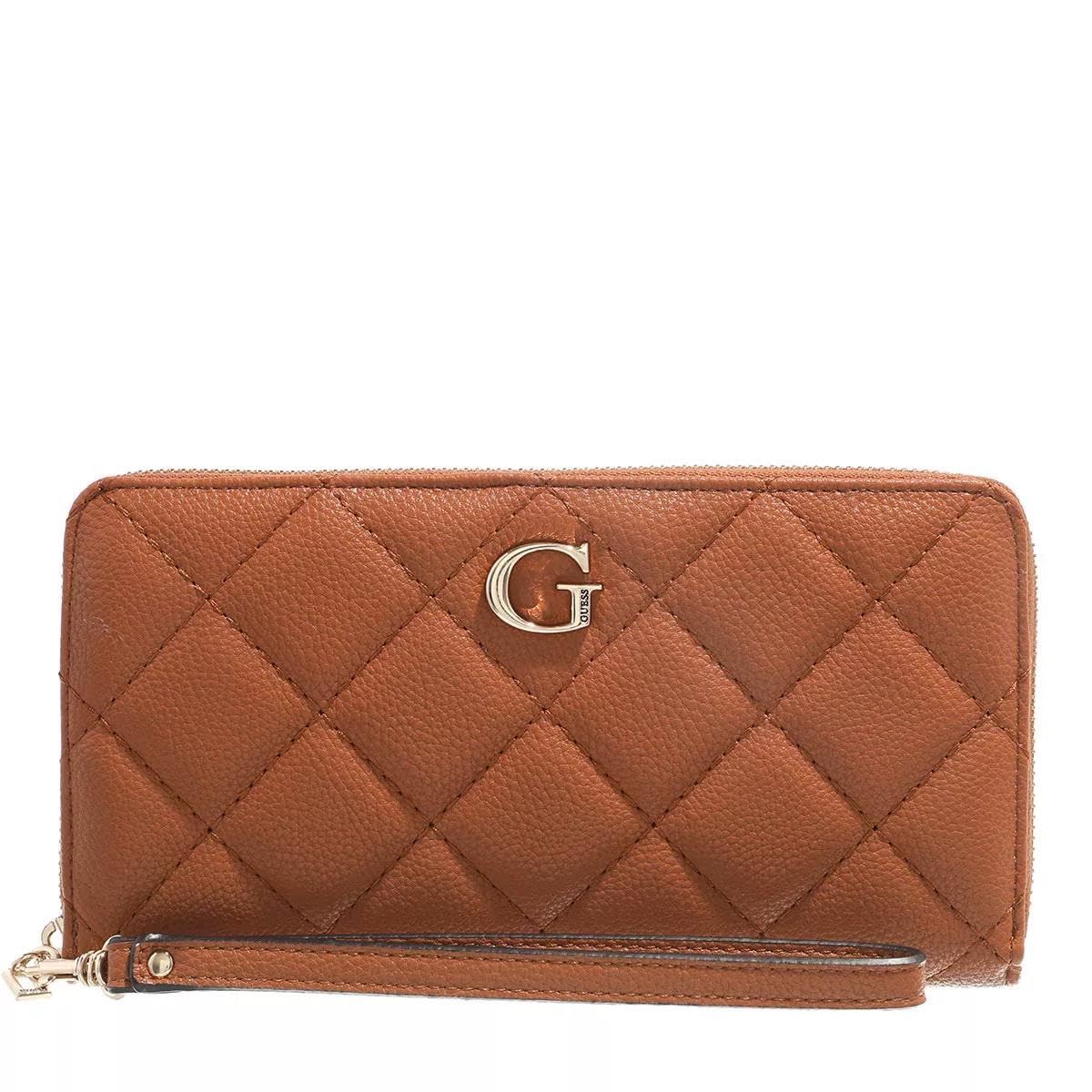 Guess Portfele damskie Cognac Swqg8394630, Brązowy, Taglia Unica