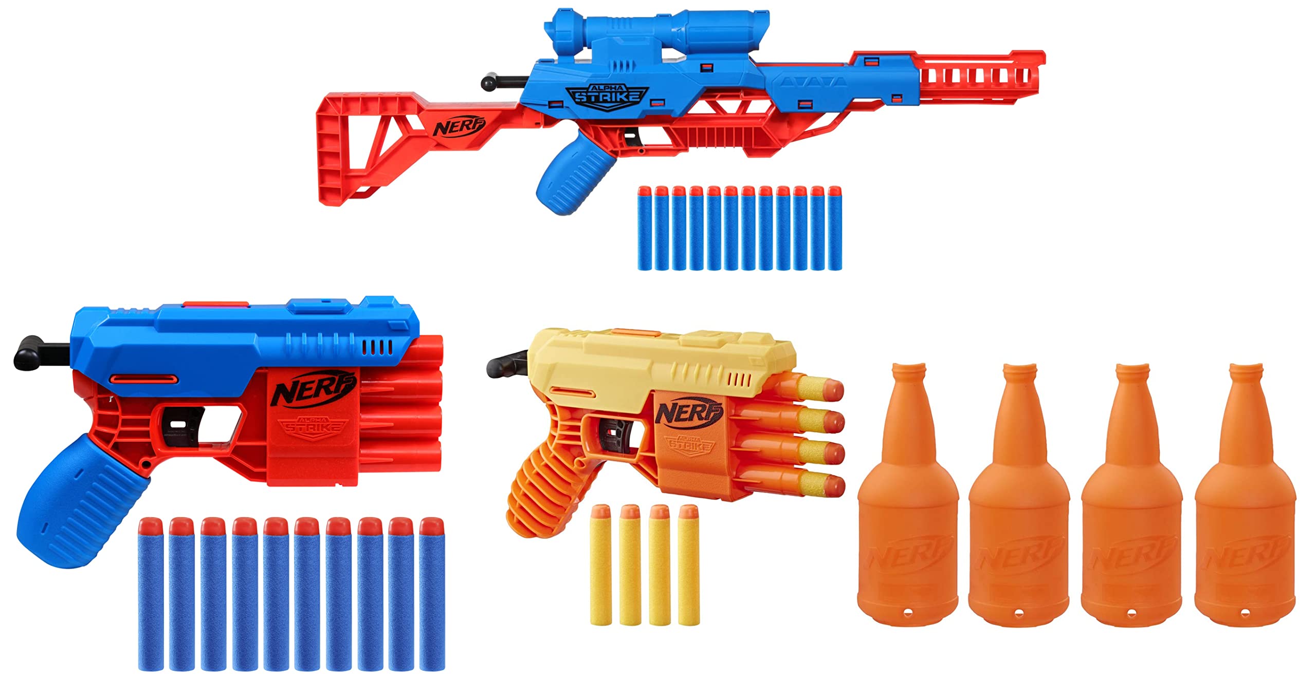 Nerf Alpha Strike Wolf Lr-1 Blaster with Targeting Scope&Nerf